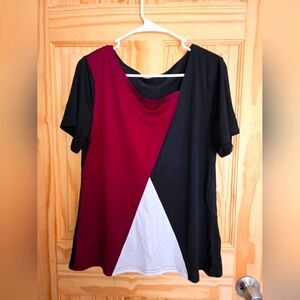 Shein womens large color block top